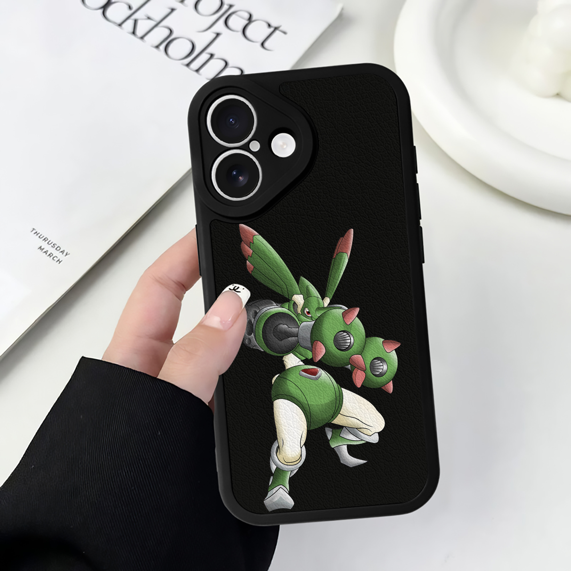 （画像用） Digimon デジタルモンスター/デジモン 【iPhone 16シリーズ対応】シリコンスマホケース（レザー調） 材質：シリコン